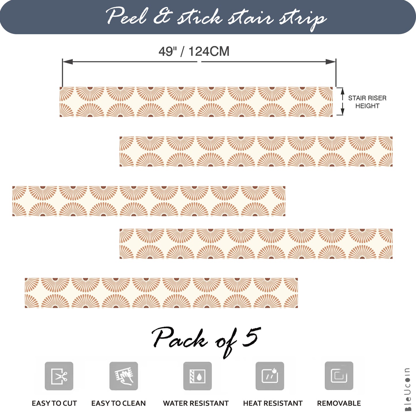 Kawasaki Peel & Stick Stair Strips
