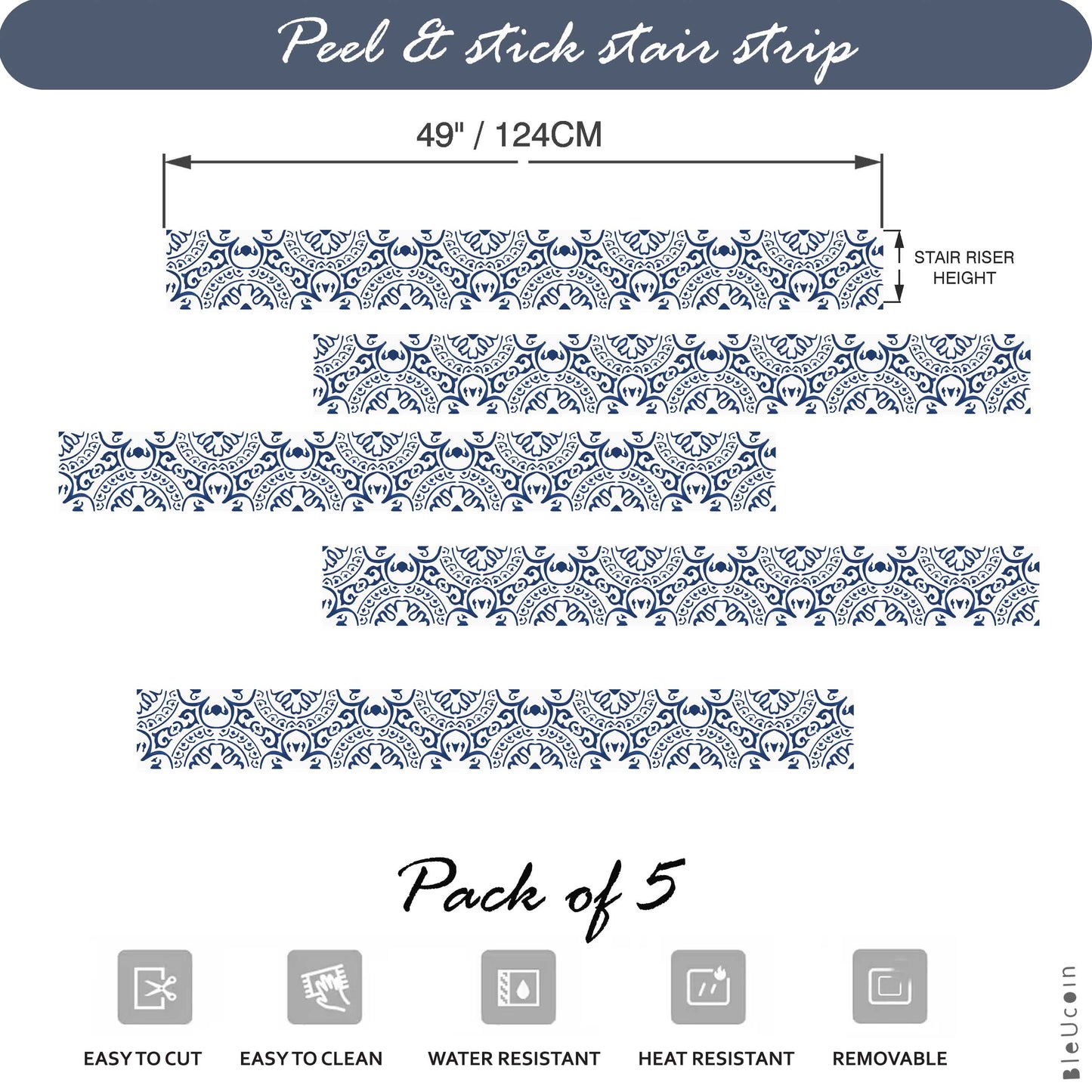 Amalfi Ink Stair Strips