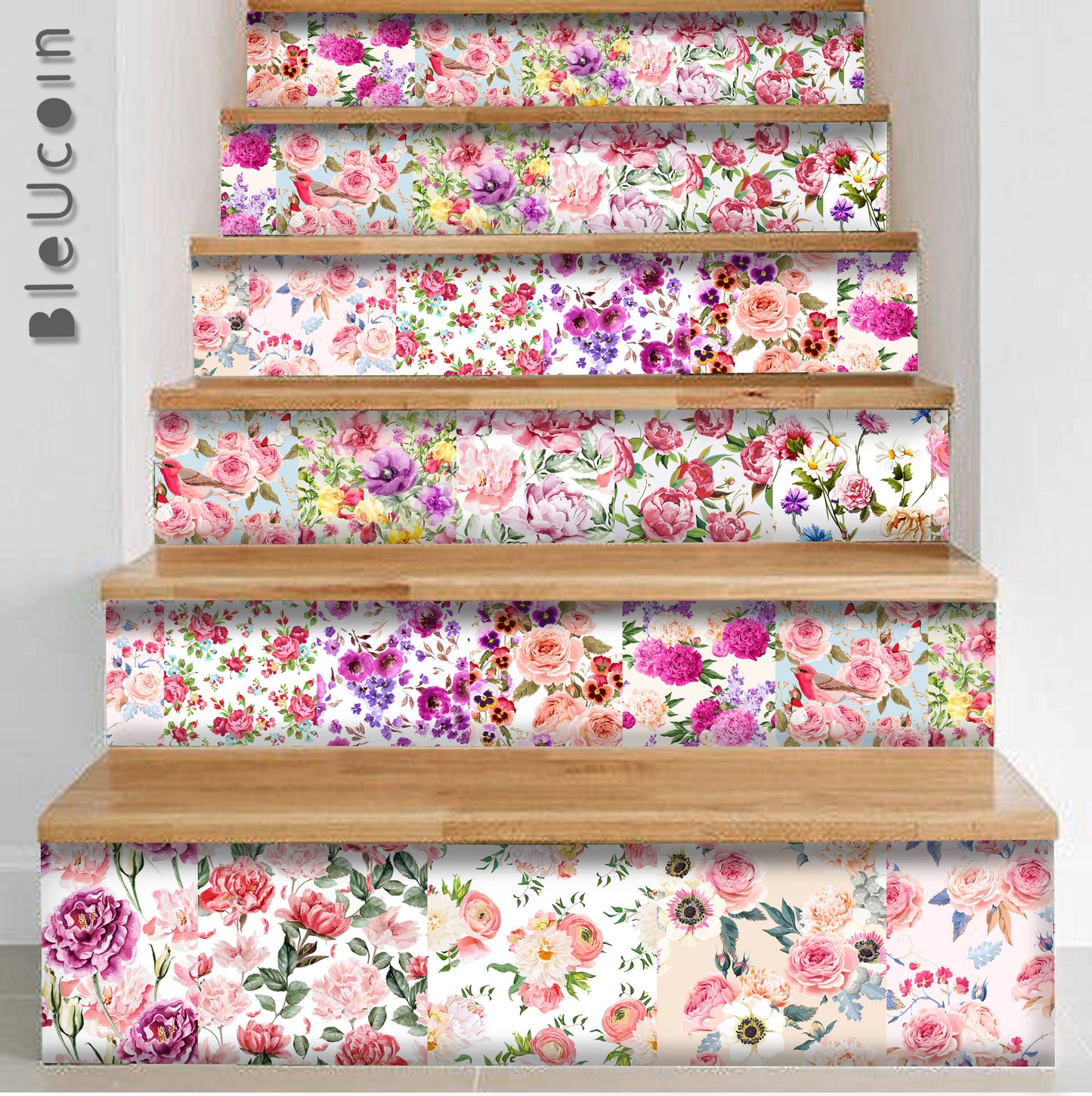 English Rose Peel & Stick Tile
