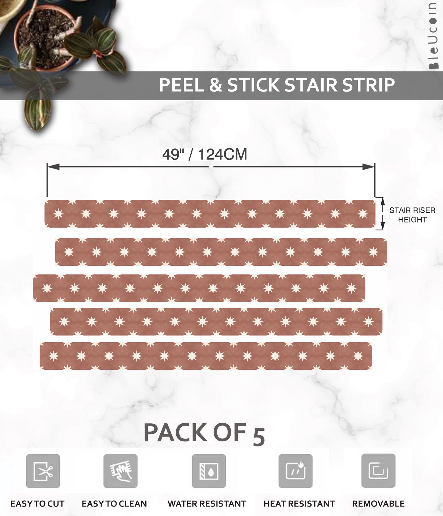 Derby Rust Stair Strips
