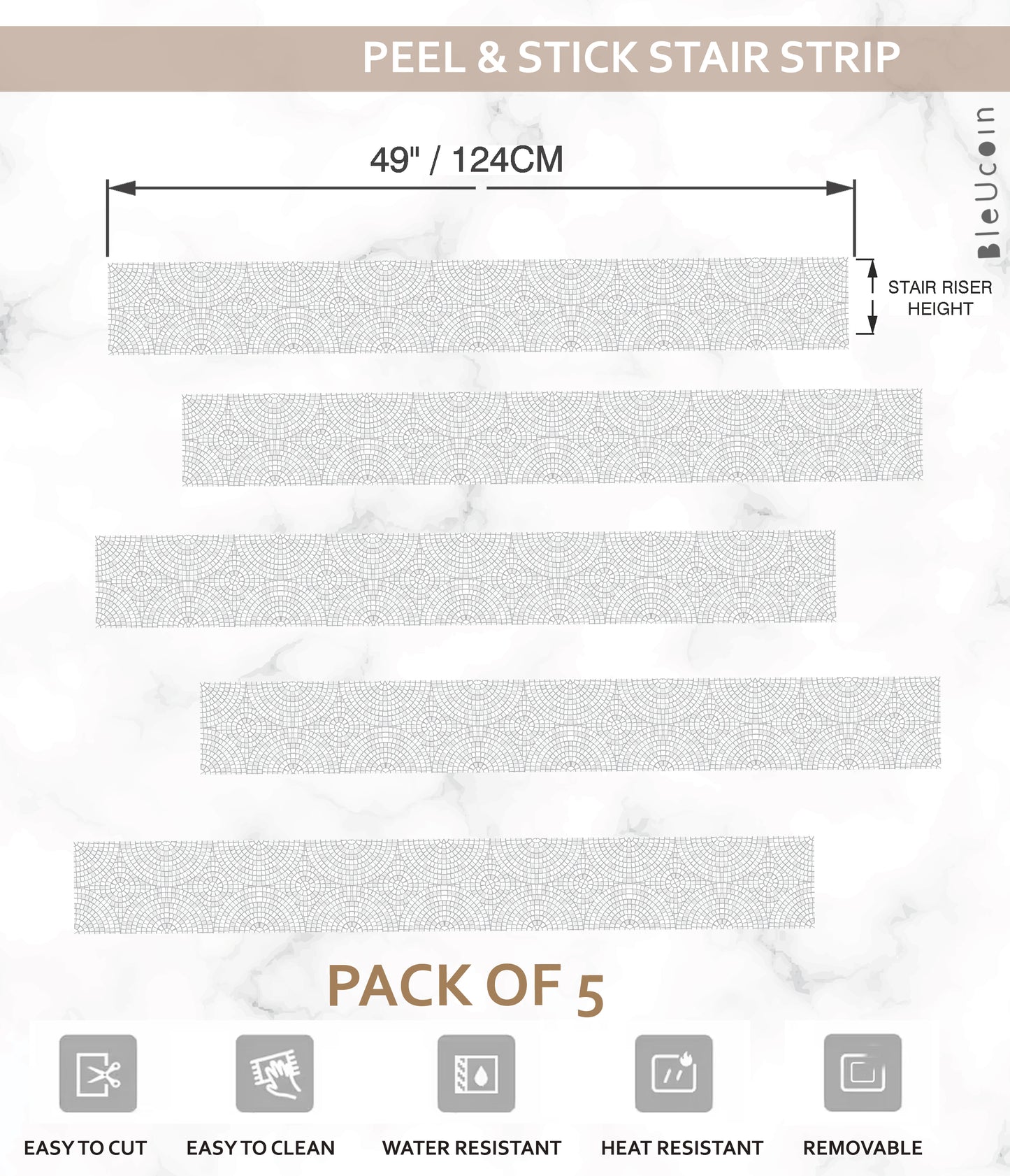 Andrea Peel & Stick Stair Strips