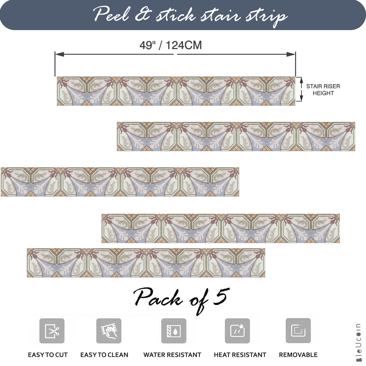 Innsbruck Peel & Stick Stair Strips