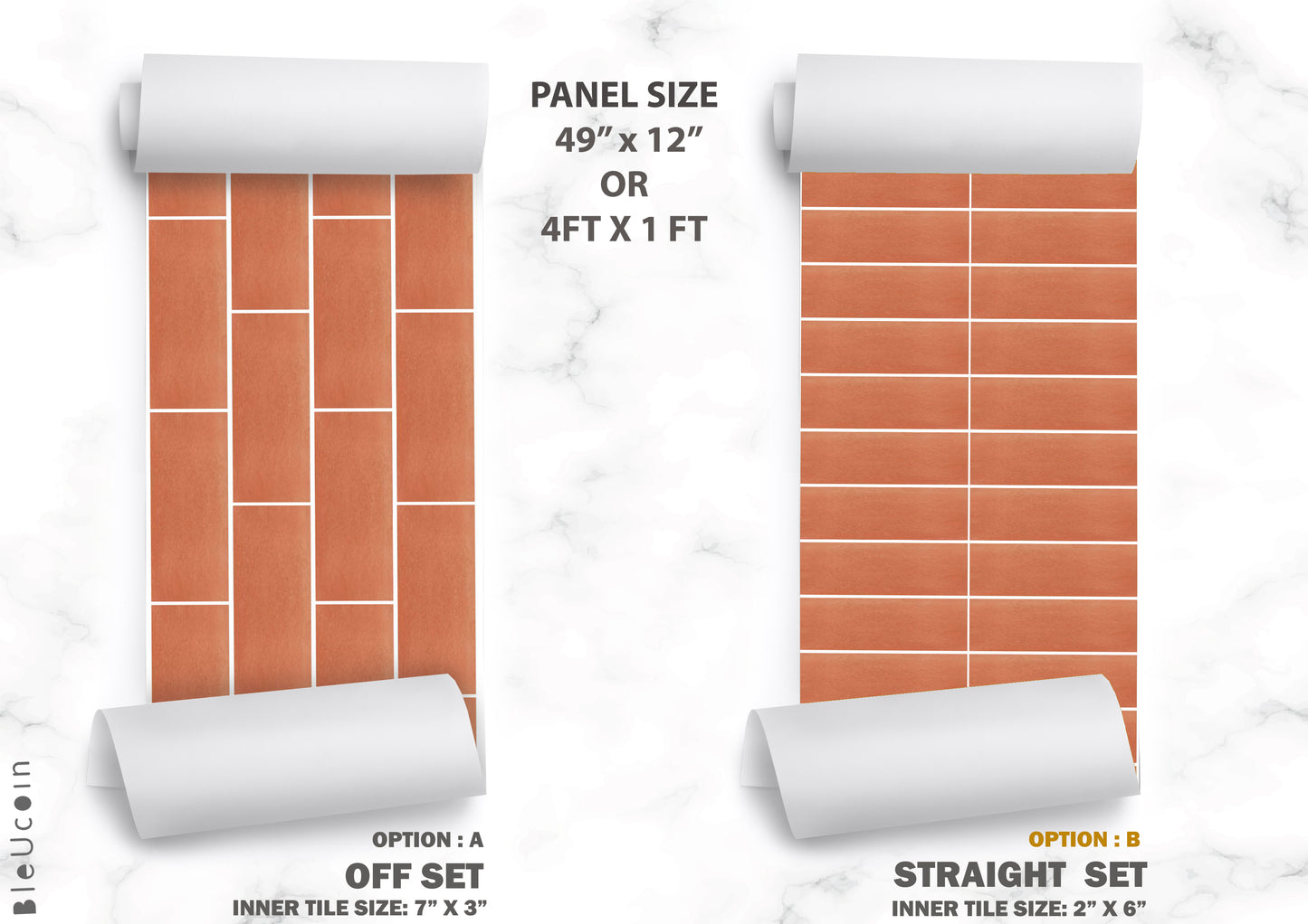 Ginger Subway Peel & Stick Tile