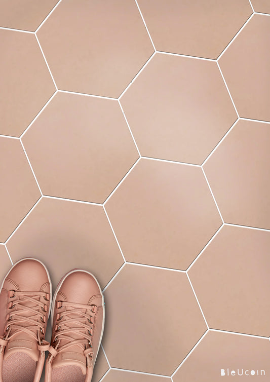 Blush Hexagon Peel & Stick Tile Decal