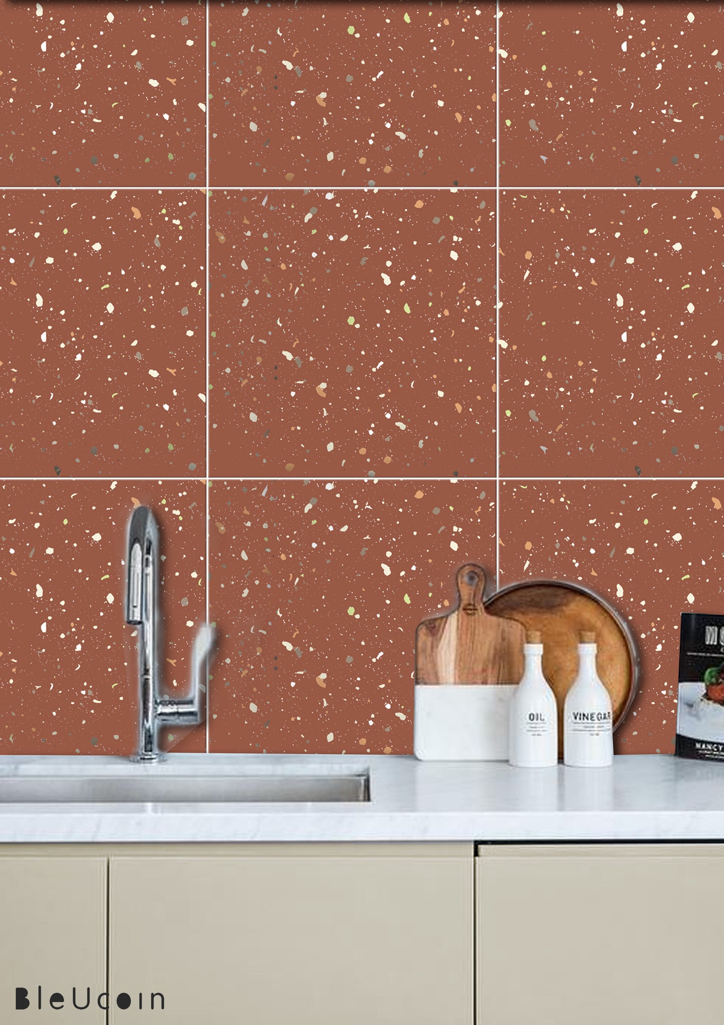 Terrazzo Terracotta Peel & Stick Tile