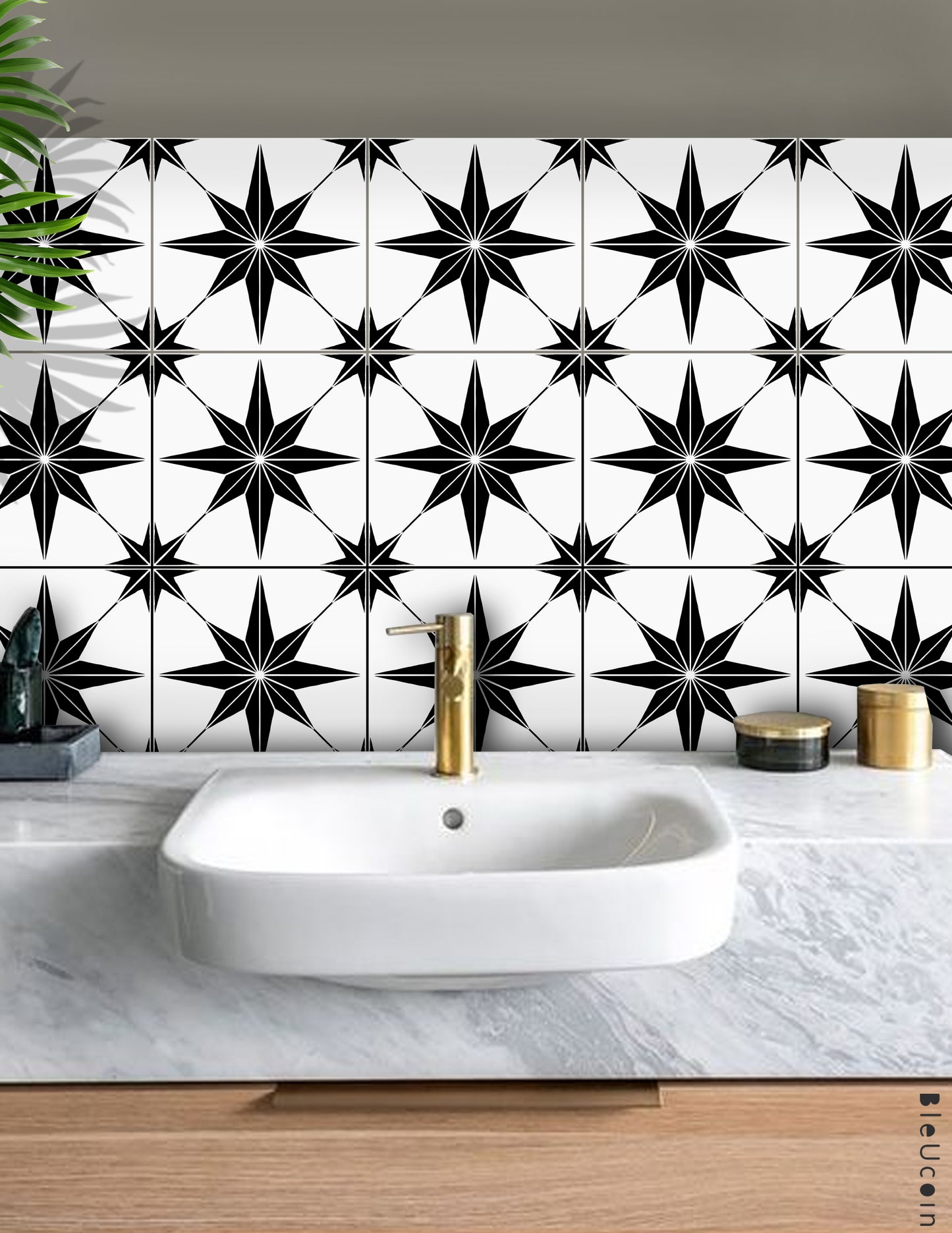 Positano Black Peel & Stick Tile