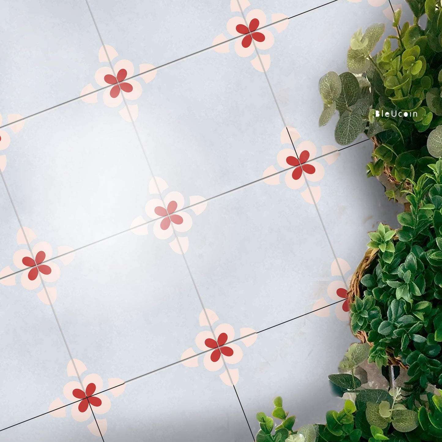 Jodhpur Premium Peel and Stick Floor Tile Stickers | Removable, Renter friendly with Anti-Slip finish in sturdy 520 microns