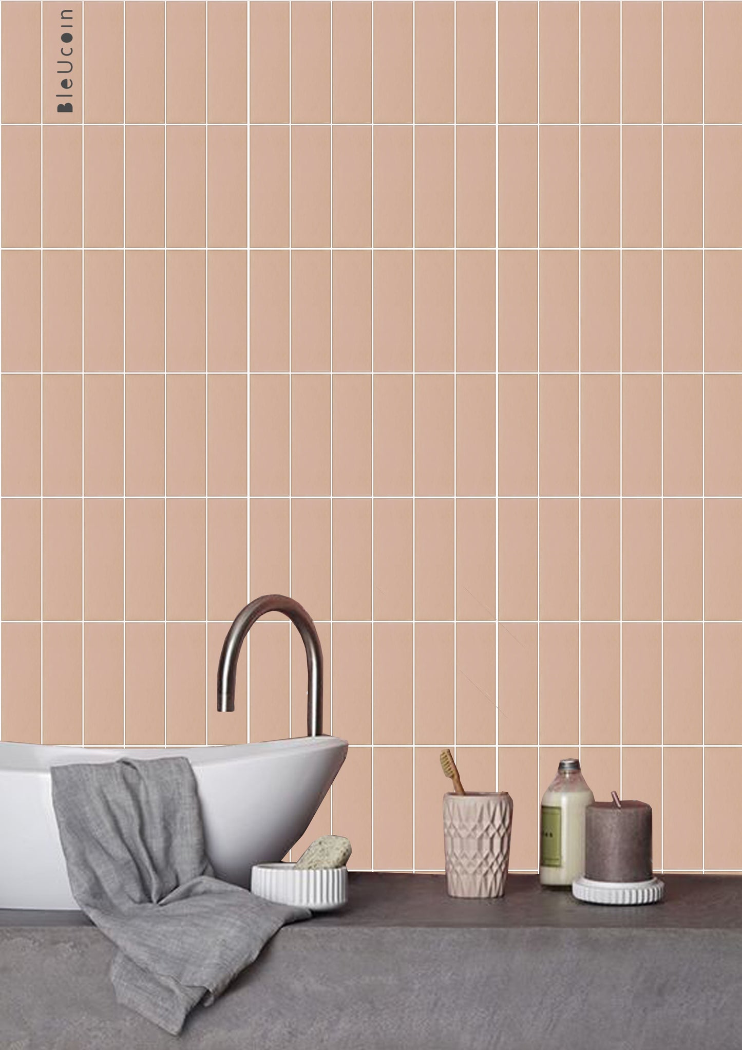 Blush Subway Peel & Stick Tile