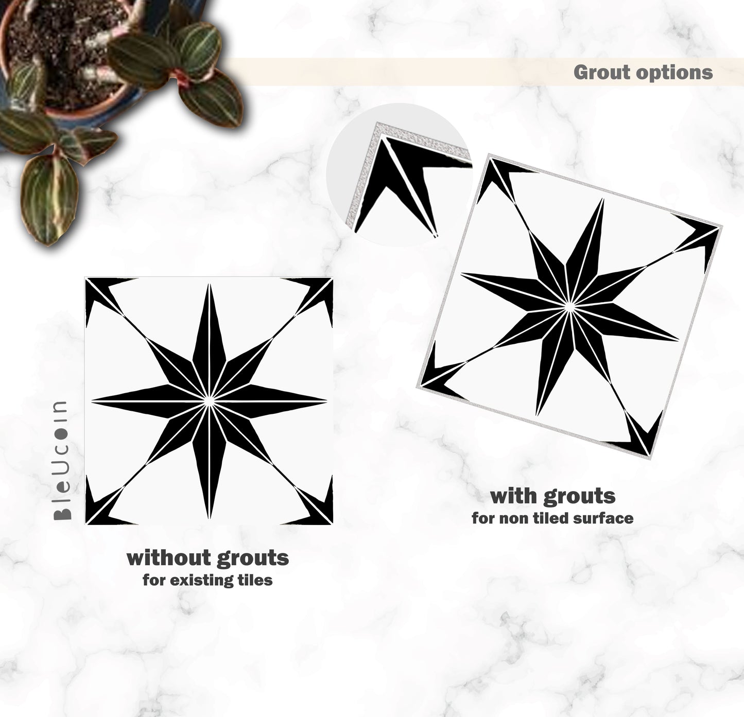 Positano Black Peel & Stick Tile