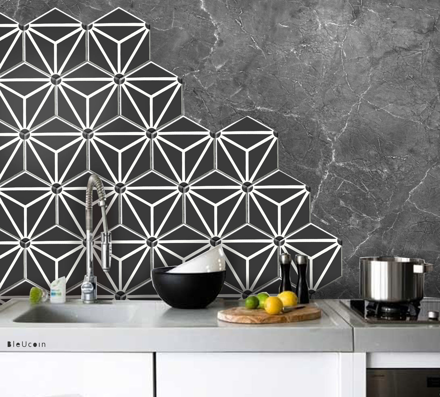 Salzburg Hexagon Peel & Stick Tile Decal