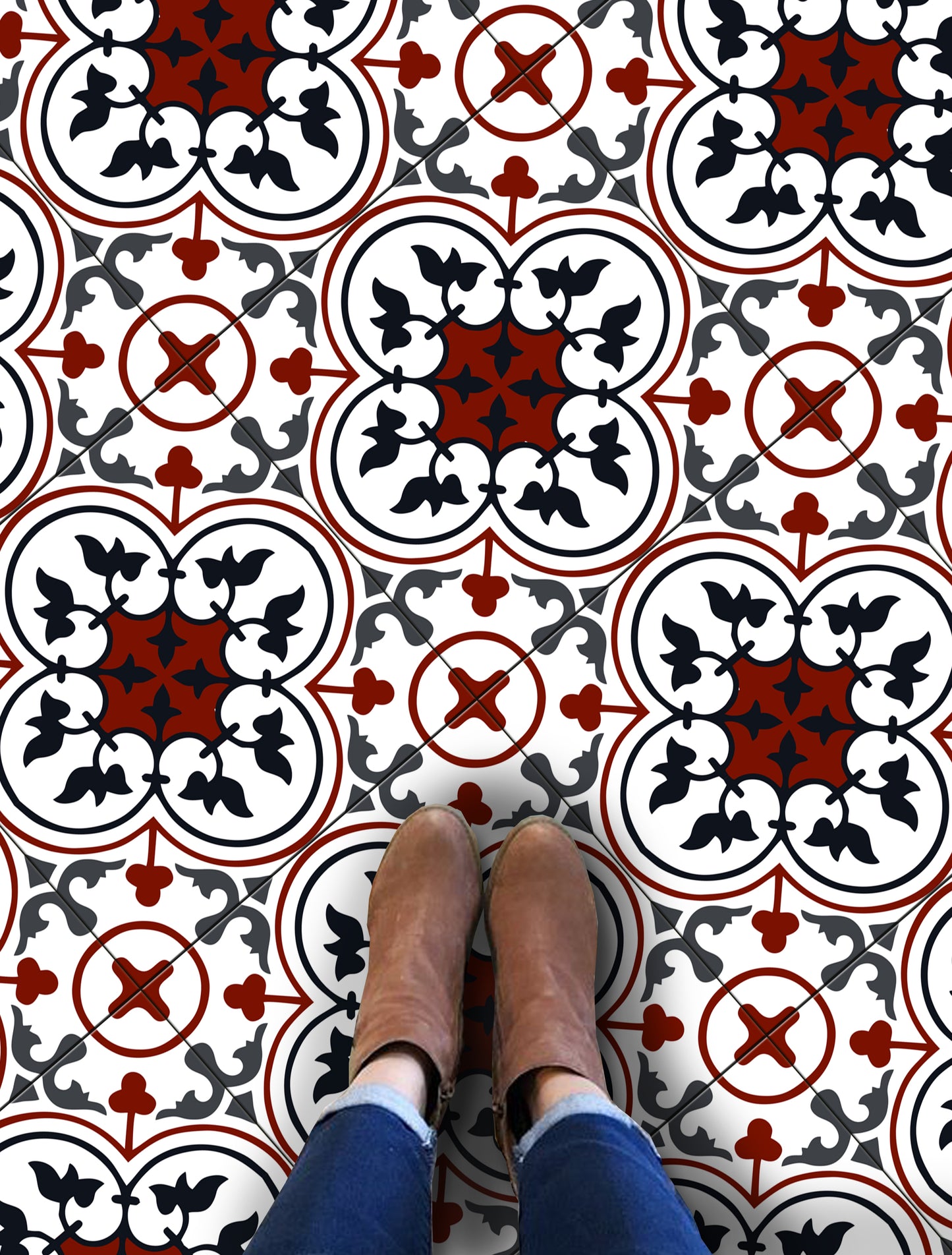Oxred Peel & Stick Tile