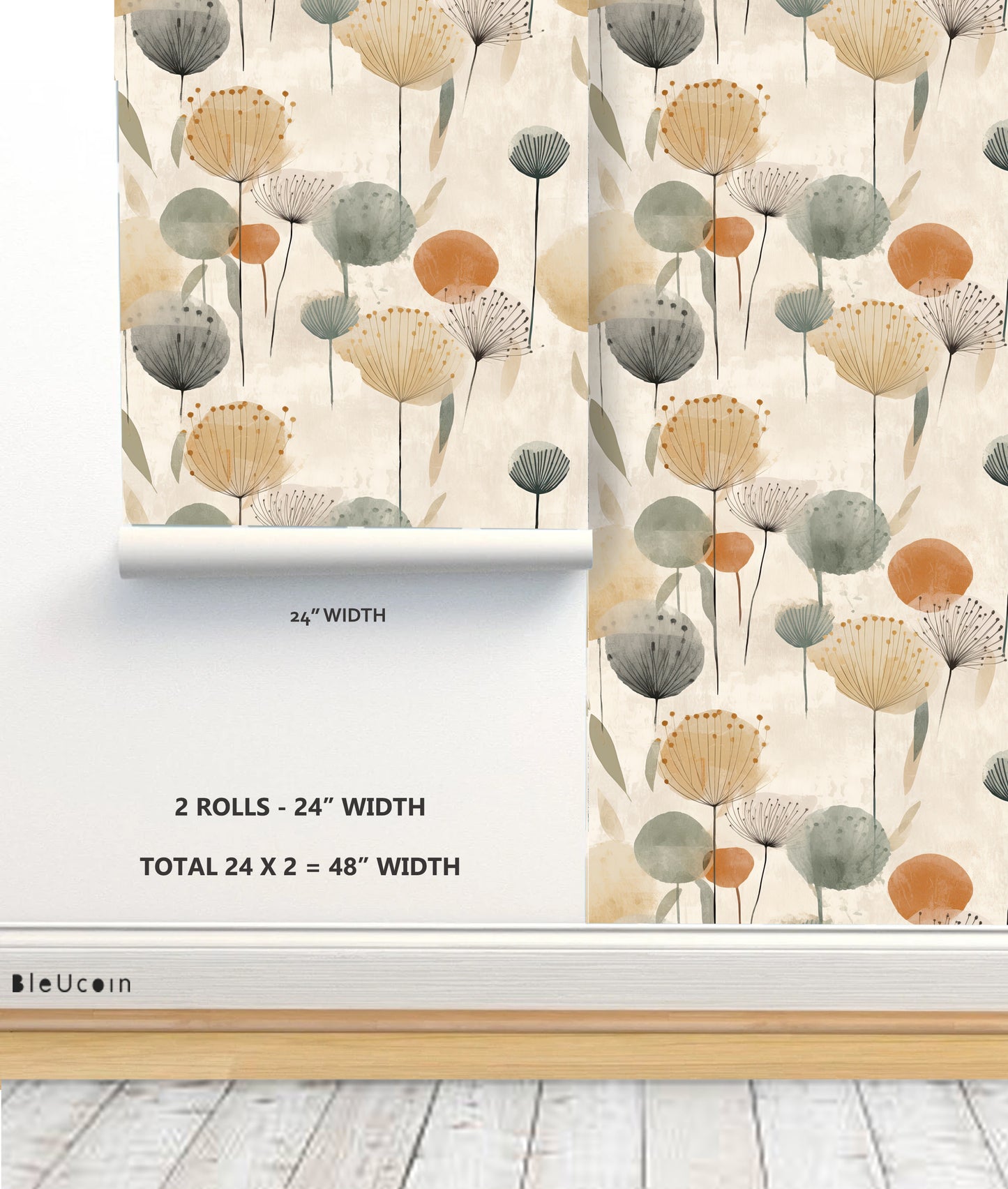 Boho dandelion Wallpaper