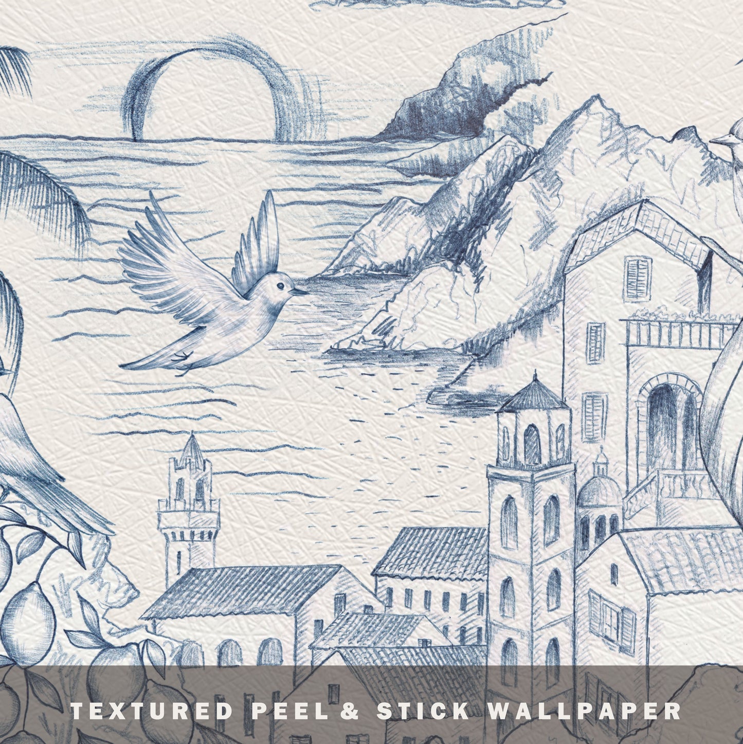 Marseilles Toile Wallpaper