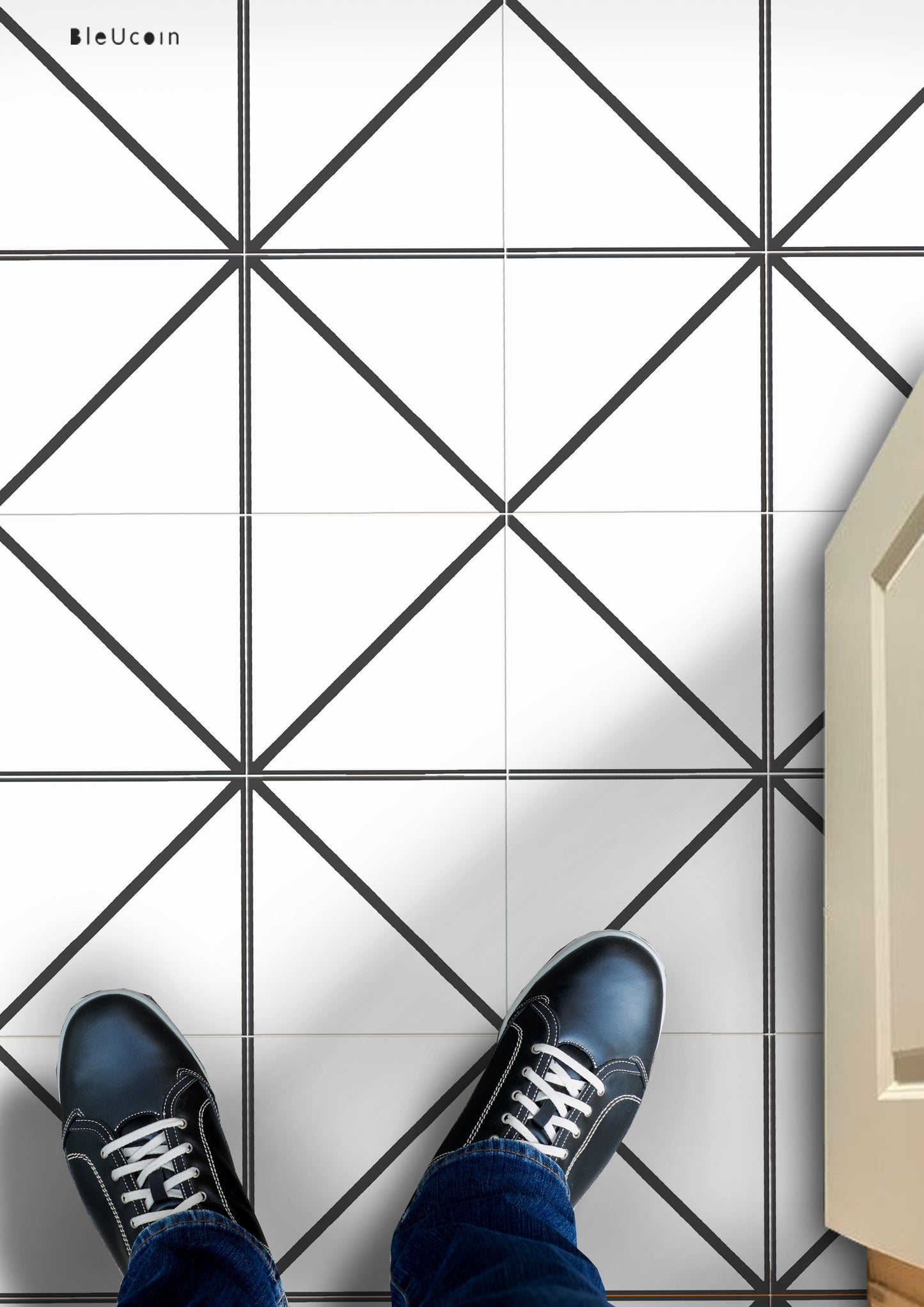 Takayama Premium Peel and Stick Floor Tile Stickers | Removable, Renter friendly with Anti-Slip finish in sturdy 520 microns