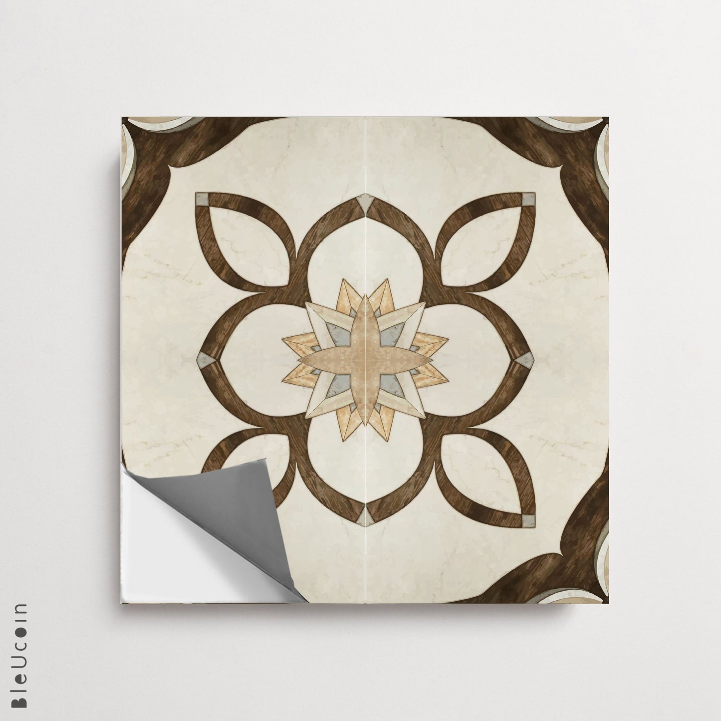 Art Nouveau Premium Peel and Stick Floor Tile Stickers | Removable, Renter friendly with Anti-Slip finish in sturdy 520 microns