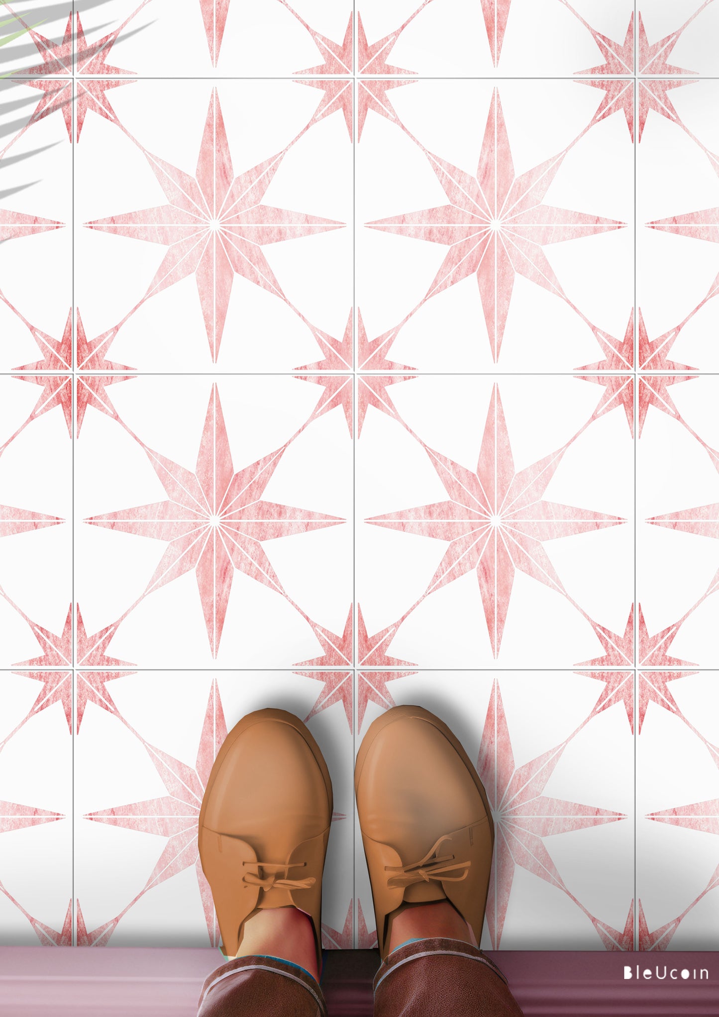 Positano Brink Premium Peel and Stick Floor Tile Stickers | Removable, Renter friendly with Anti-Slip finish in sturdy 520 microns