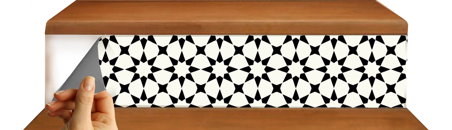 Pacific Black & White Stair Strips