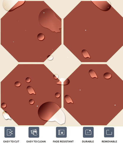 Chile Premium Peel and Stick Floor Tile Stickers | Removable, Renter friendly with Anti-Slip finish in sturdy 520 microns