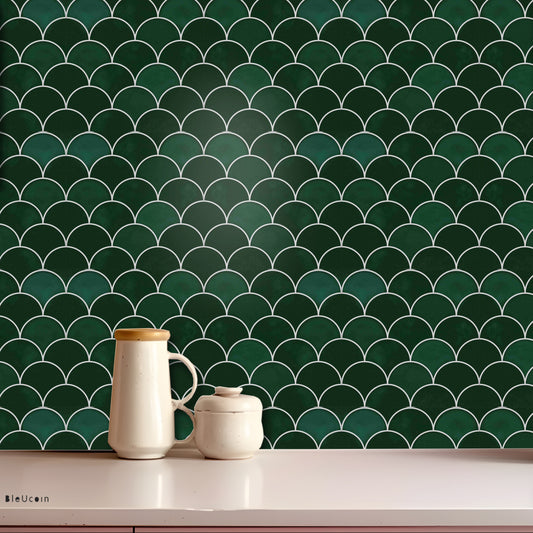 Scallop Jade Peel & Stick Tile