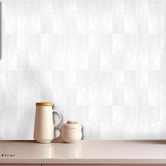 Weathered White Peel & Stick Tile Decal
