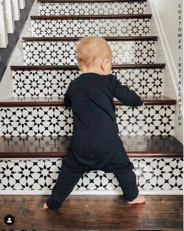 Pacific Black & White Stair Strips