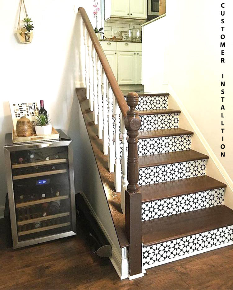 Pacific Black & White Stair Strips