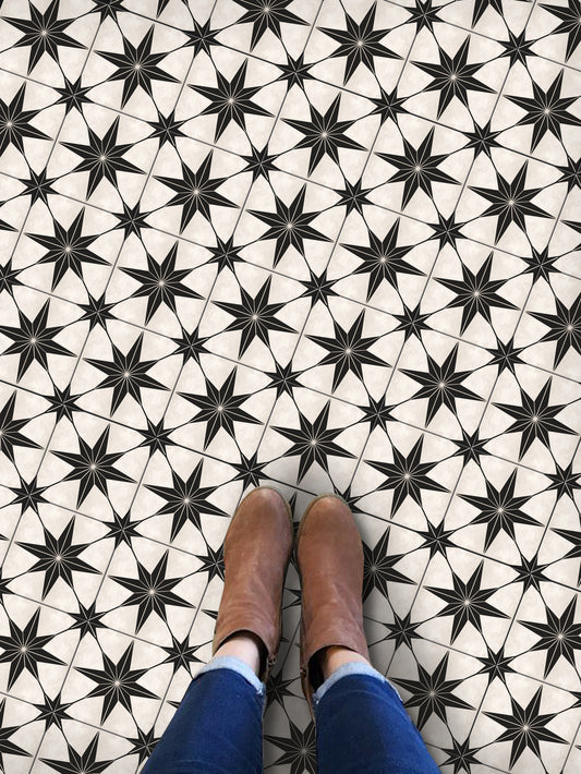 50% DISCOUNT- Positano Ingrid 4" x 4" - 24 pcs Peel & Stick Flooring