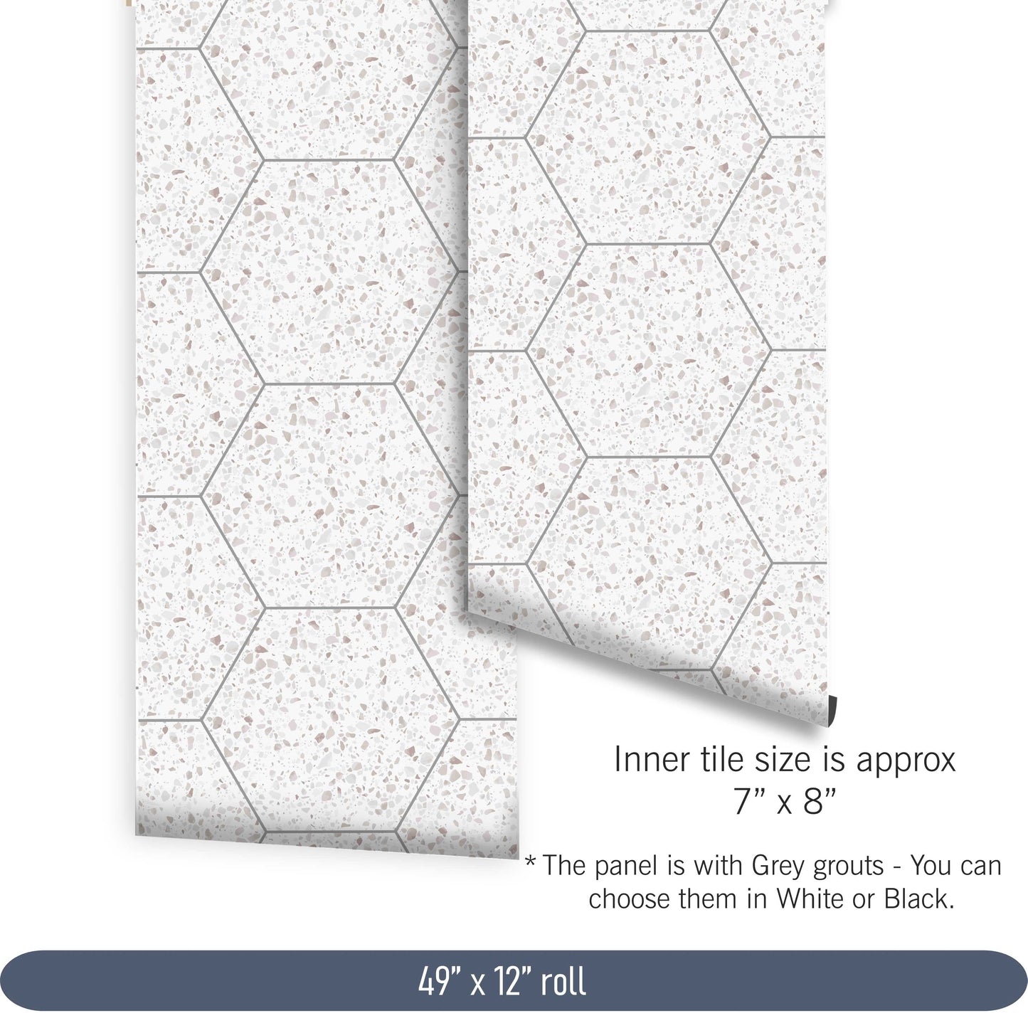 Hexagon Quebec Peel & Stick Tile Decal