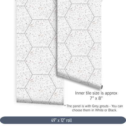 Hexagon Quebec Peel & Stick Tile Decal