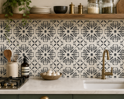 Scarab Rosette Peel & Stick Tile
