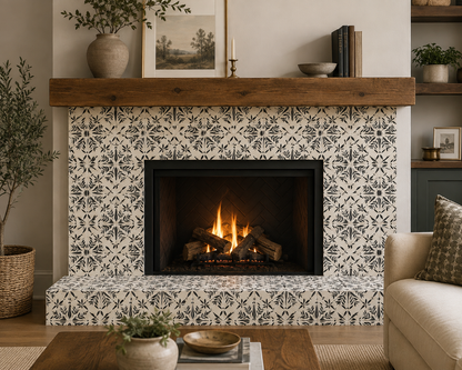 Scarab Rosette Peel & Stick Tile