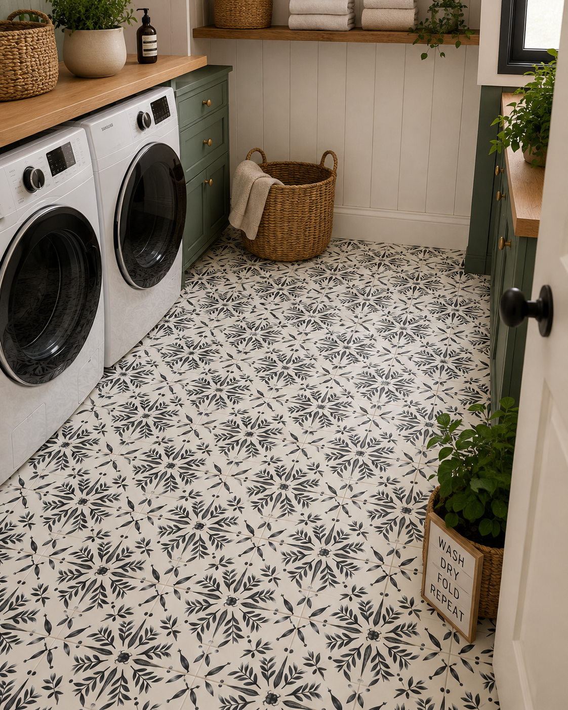Scarab Rosette Peel & Stick Tile