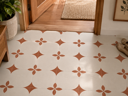 Marsala Peel and Stick Floor Decal