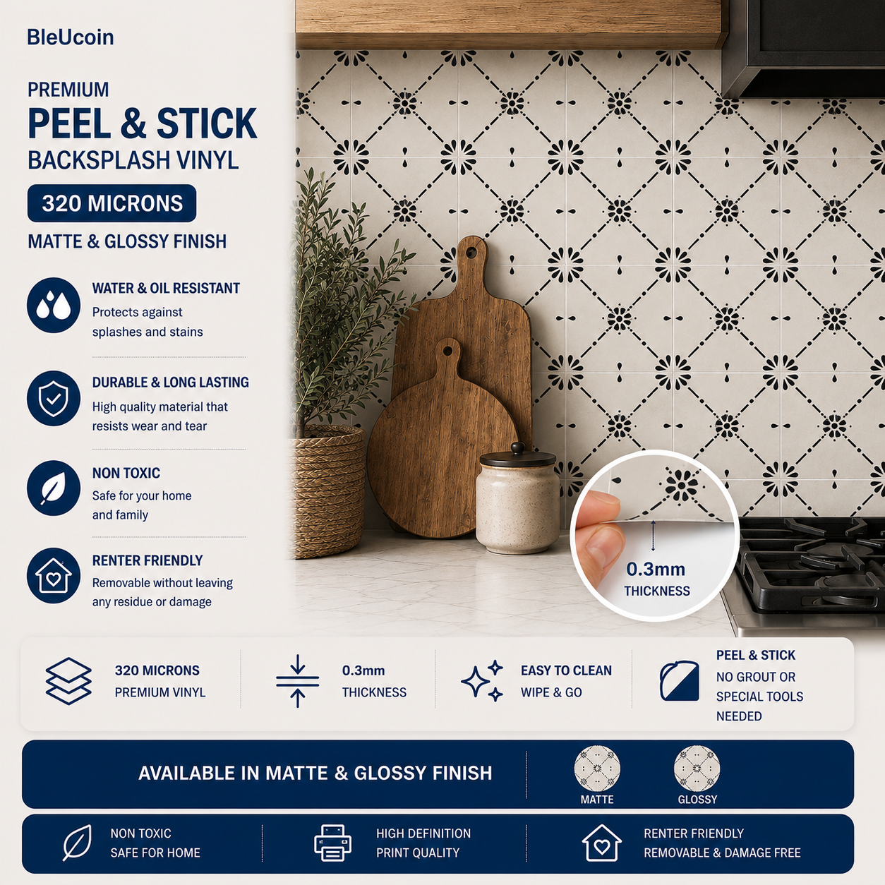 Nottingham Peel & Stick Tile