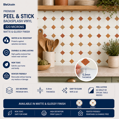 Warsaw Terracotta Peel & Stick Tile