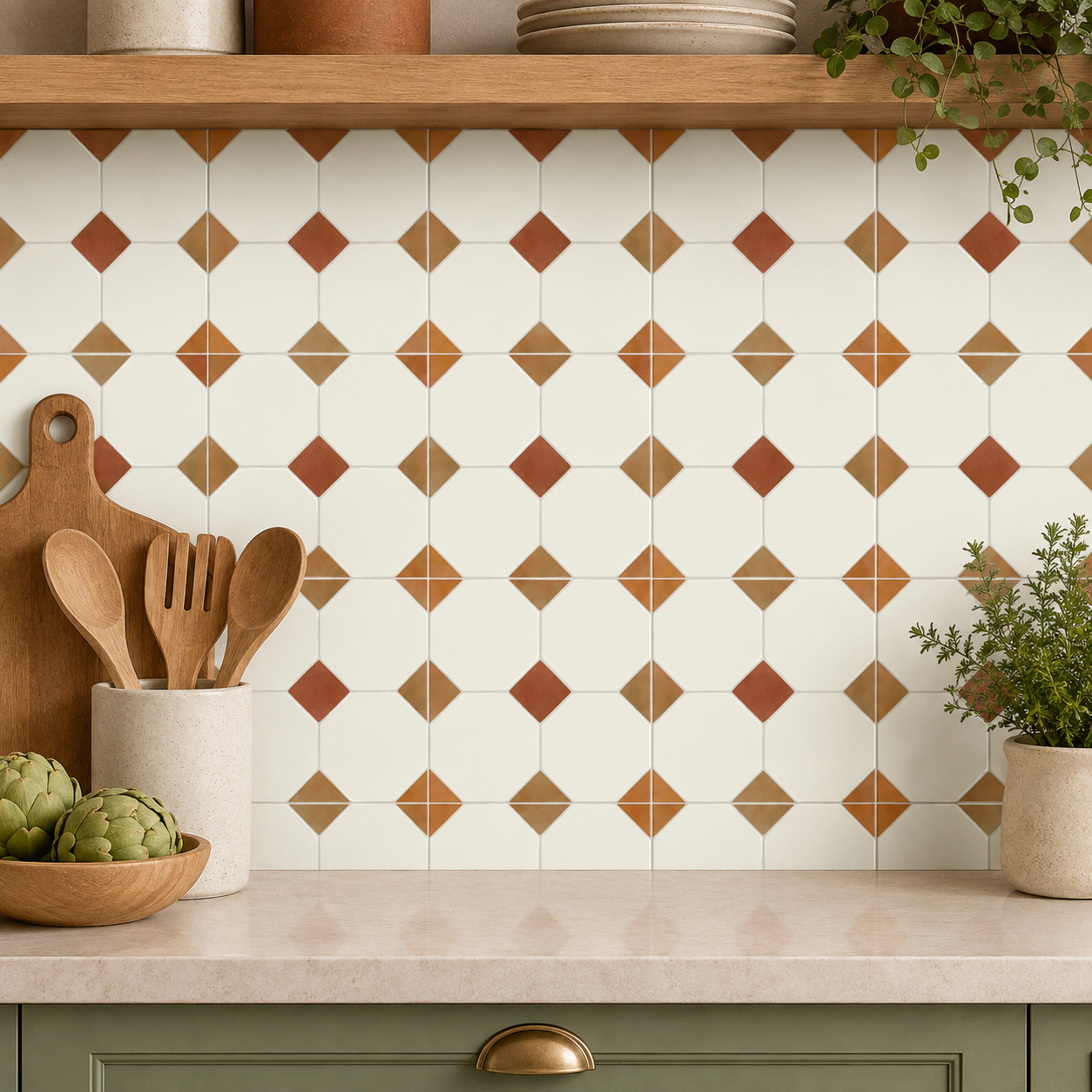 Warsaw Terracotta Peel & Stick Tile