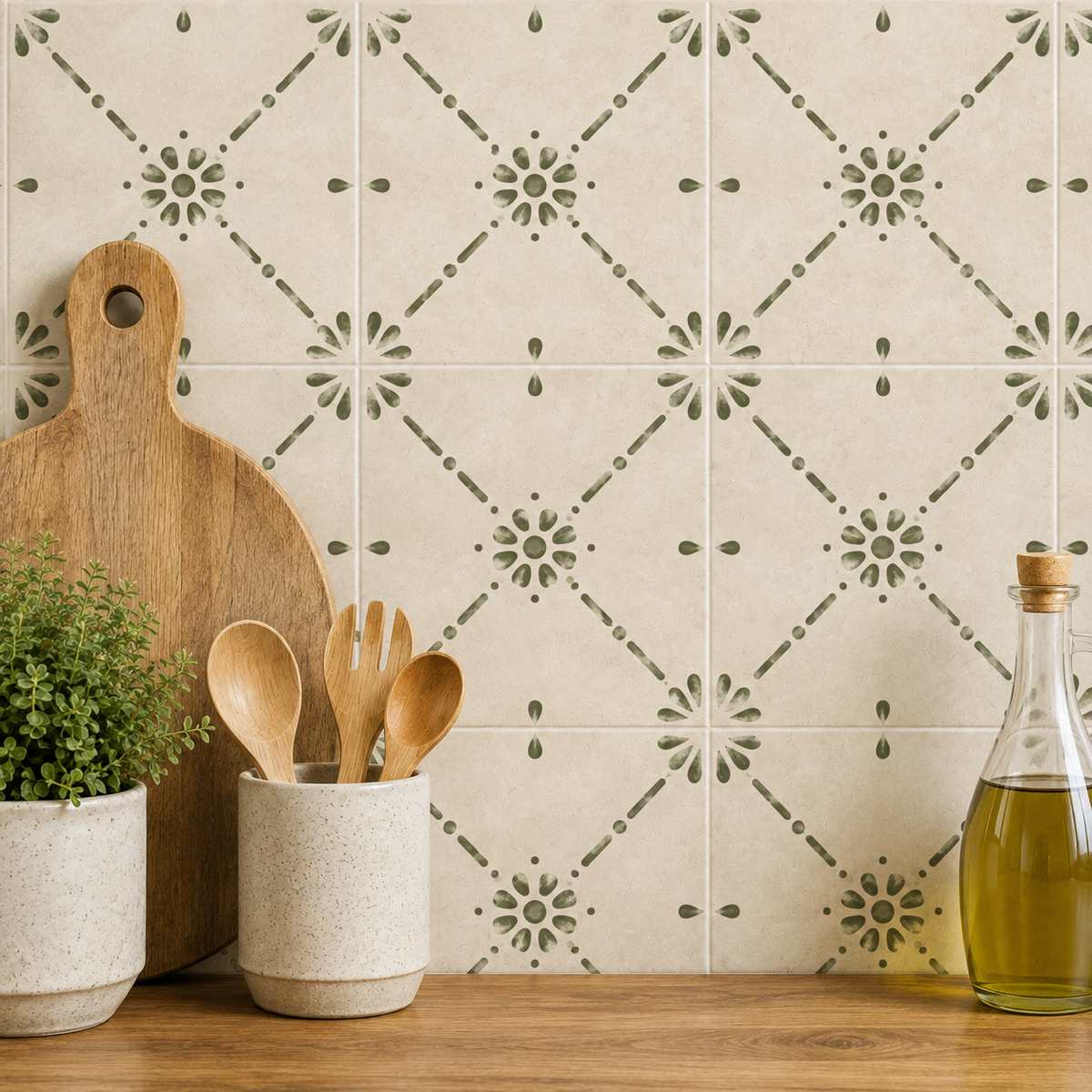 Nottingham Sage Peel & Stick Tile