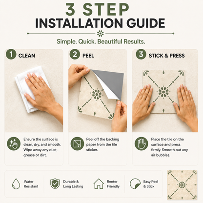 Nottingham Sage Peel & Stick Tile