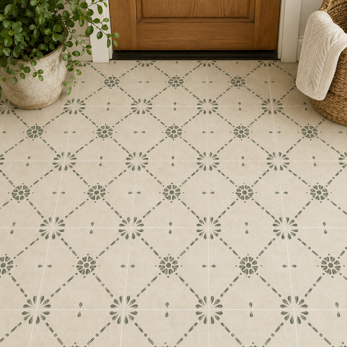 Nottingham Sage Peel & Stick Tile