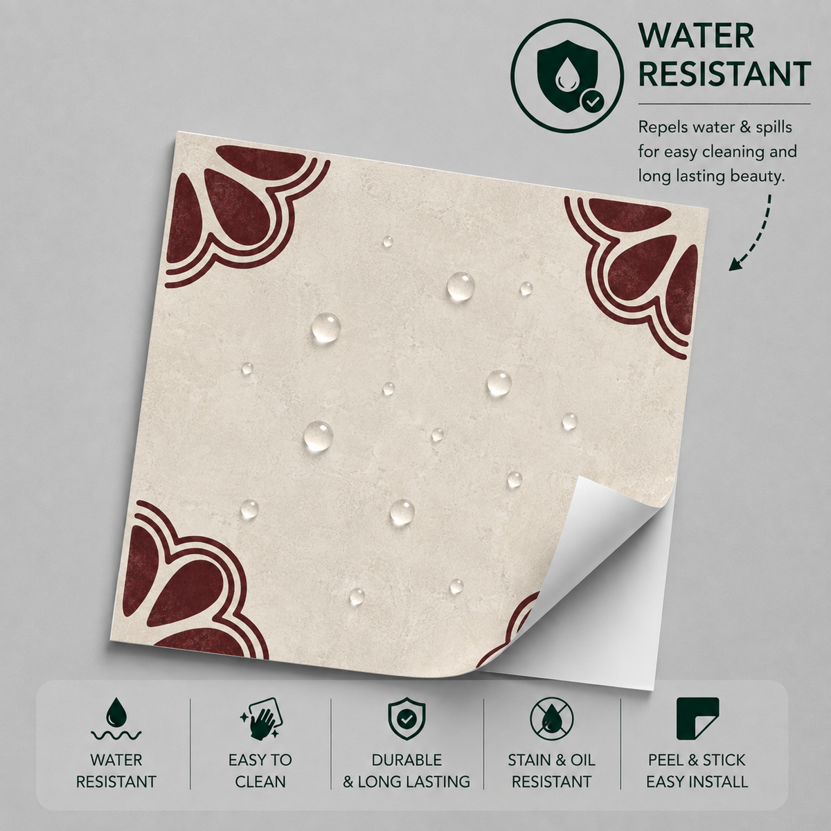 Jaipur Sangria Peel & Stick Tile