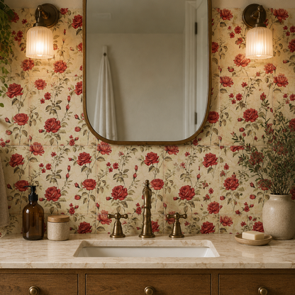 Victorian Rose Peel & Stick Tile