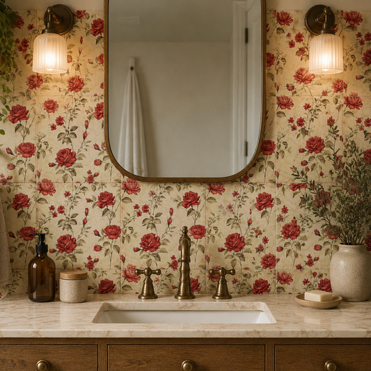 Victorian Rose Peel & Stick Tile