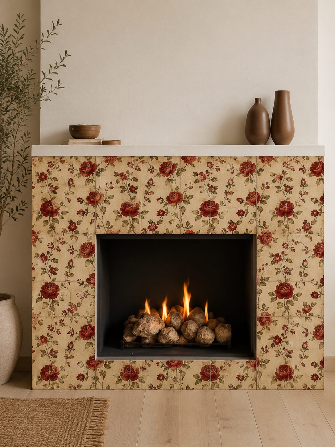 Victorian Rose Peel & Stick Tile