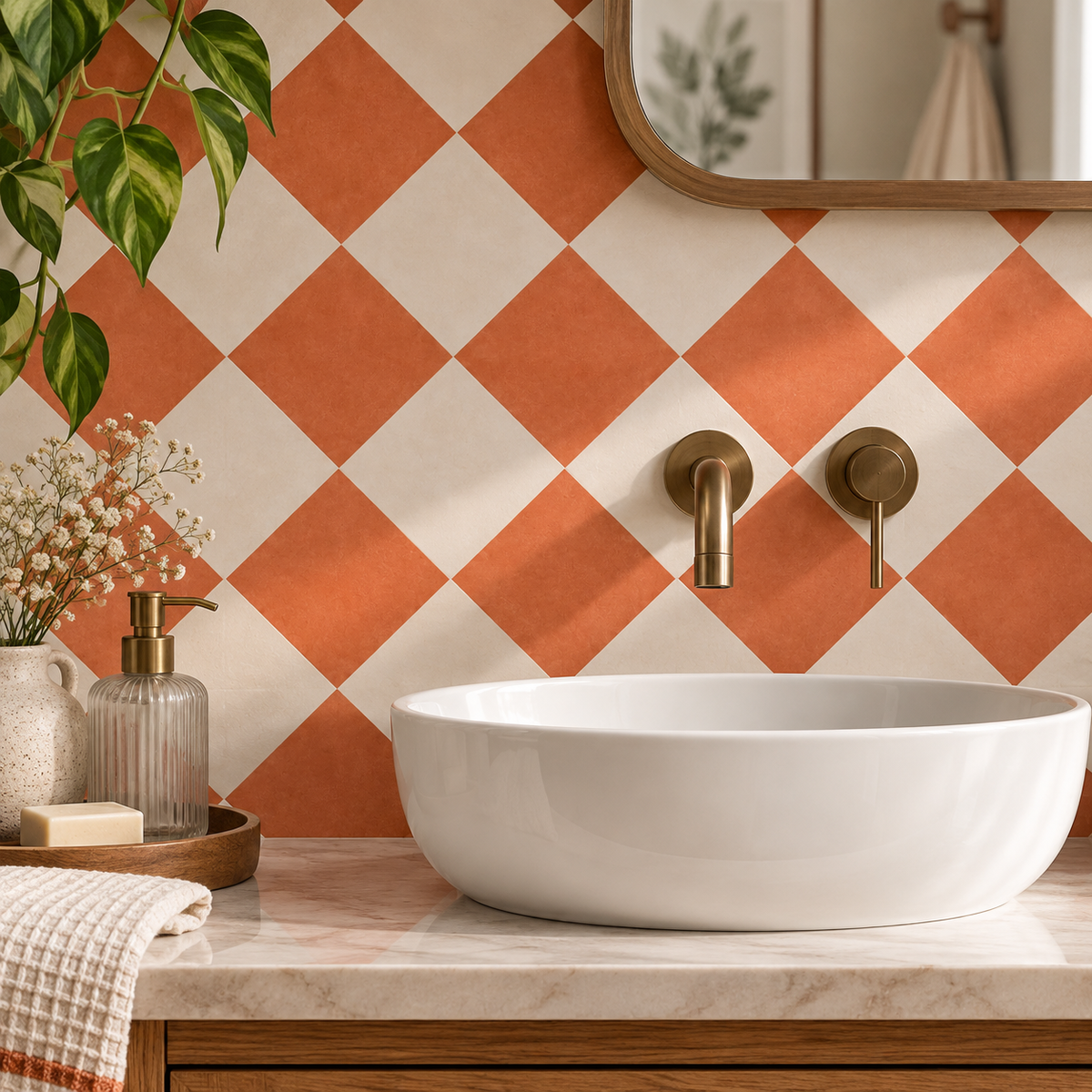 Diamond Ginger Peel & Stick Tile