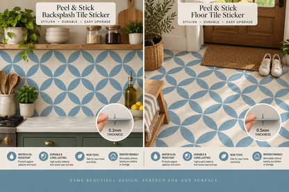 Barcelona Teapot Peel and Stick Floor Decal