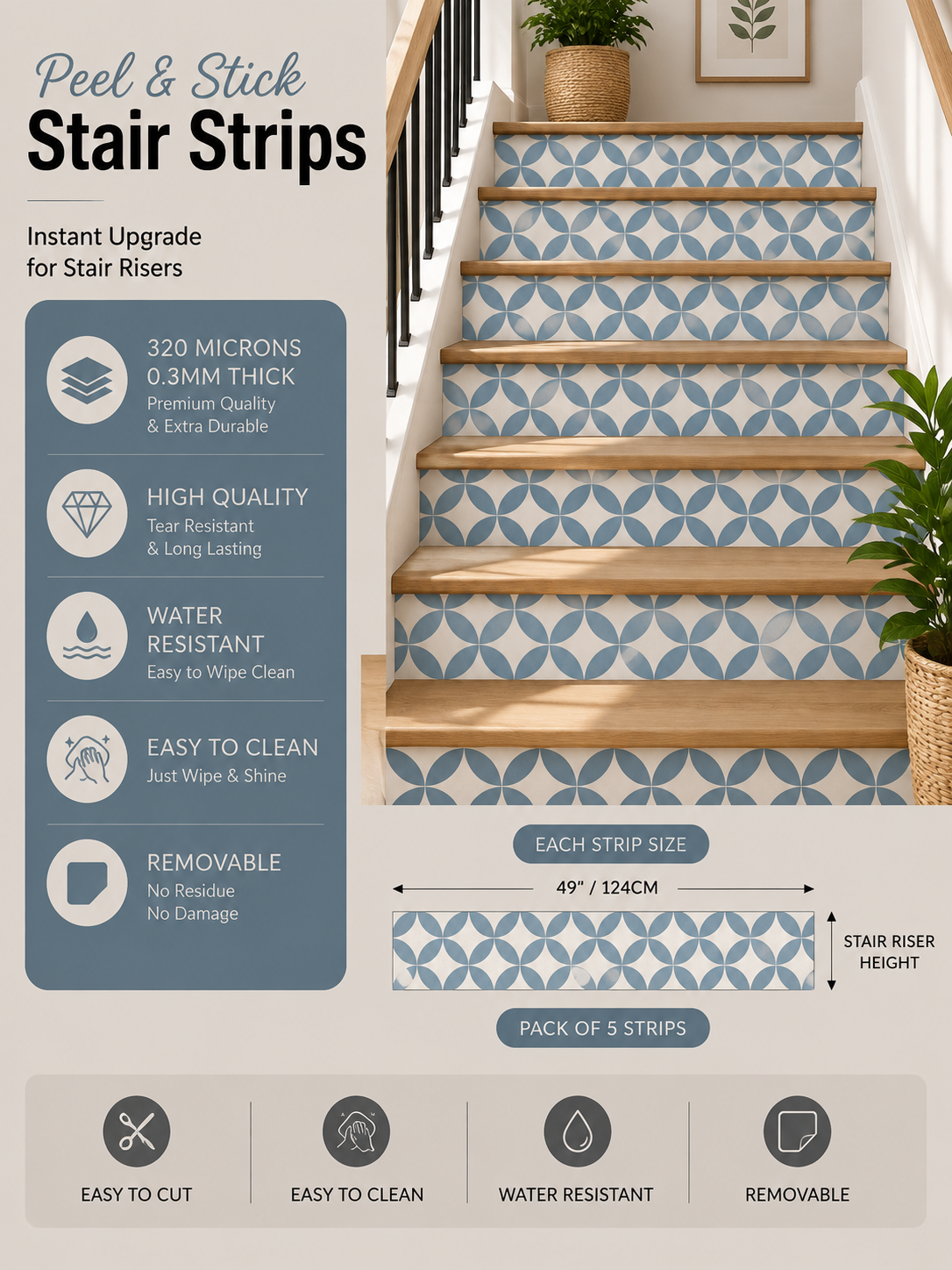 Barcelona Teapot Stair Strips