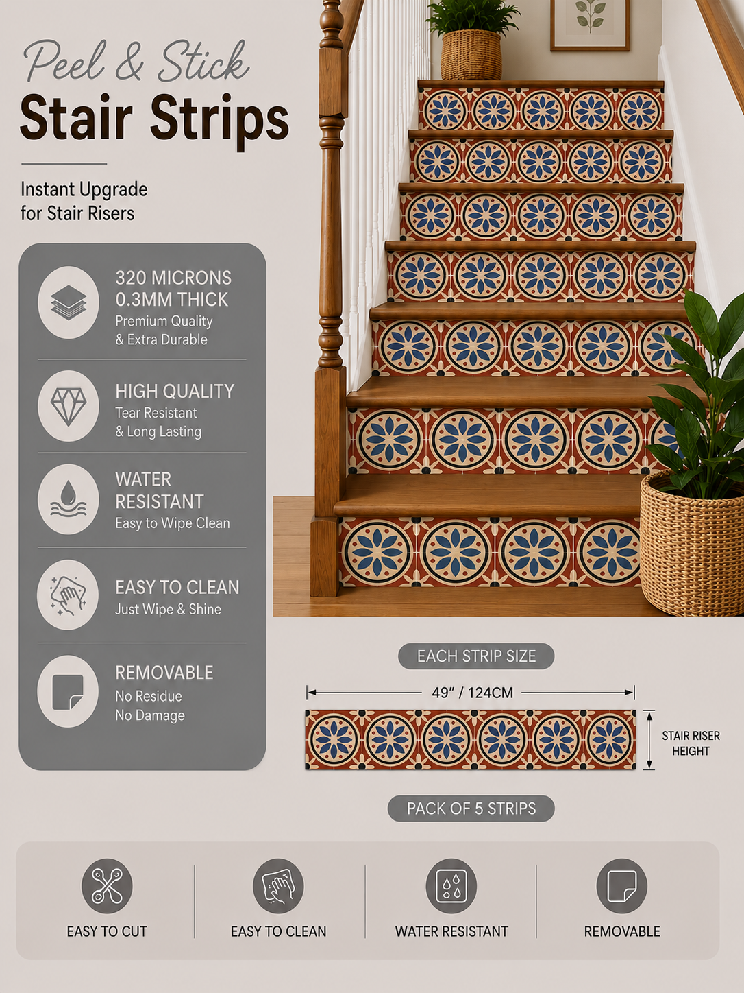 Athangudi Vol 2  Stair Strips