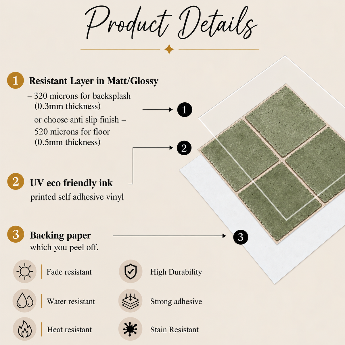 Rabat Sage Peel & Stick Tile