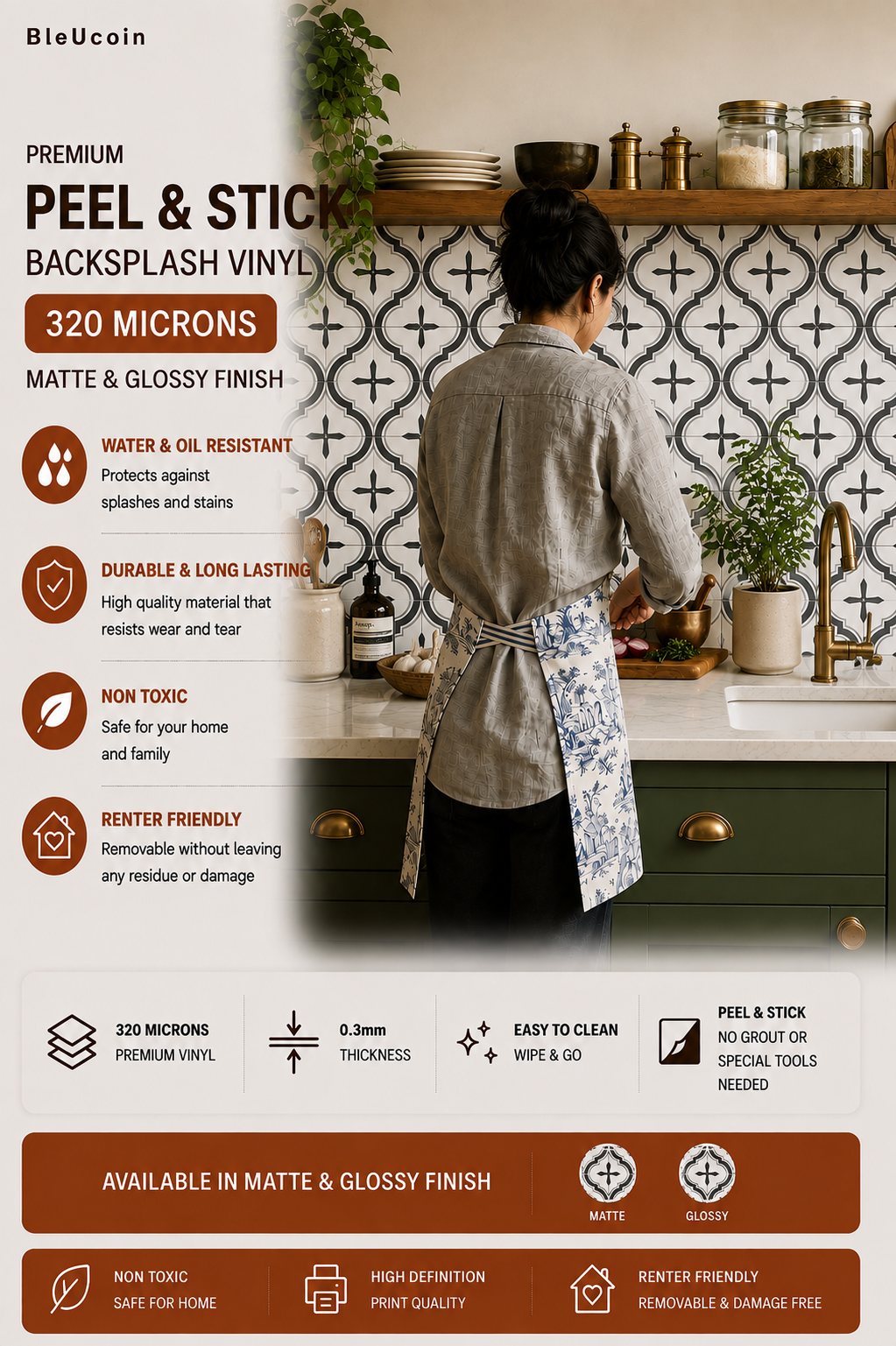 Scandinavian Grey Dust Peel & Stick Tile