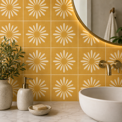 Pithora Ochre Peel & Stick Tile